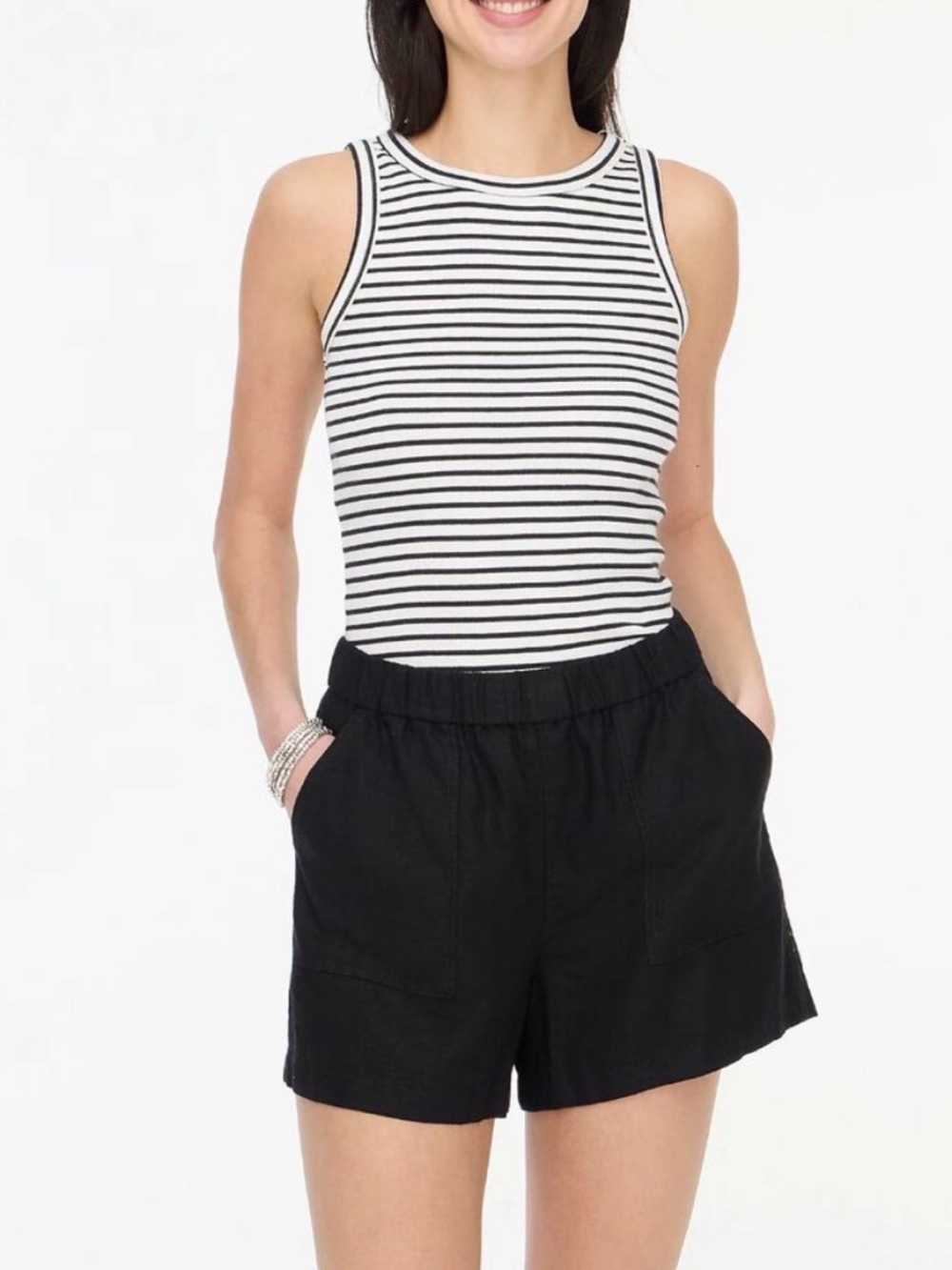 J Crew Pull on Linen shorts